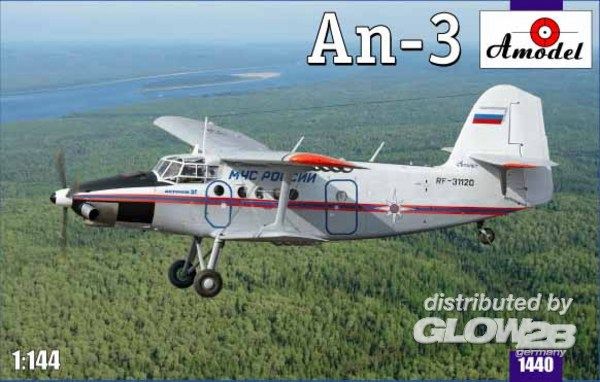 Antonov An-3 Soviet Aircraft - Amodel 1:144 Antonov An-3 Soviet Aircraft