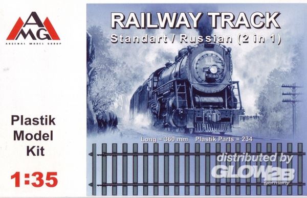 Railway track (Standard/Russi - AMG 1:35 Railway track (Standard/Russian 2 in 1)