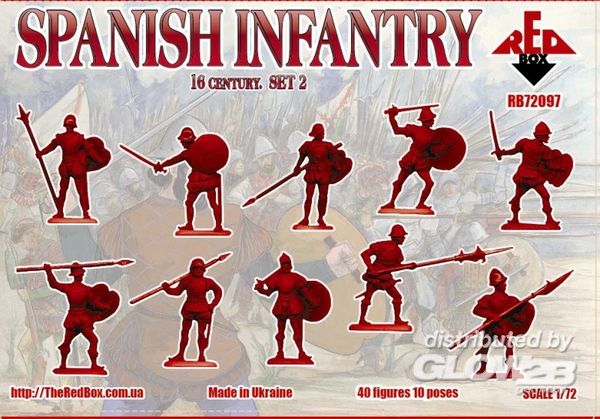 Spanish infantry, 16th centur - Red Box 1:72 Spanish infantry, 16th century, set 2