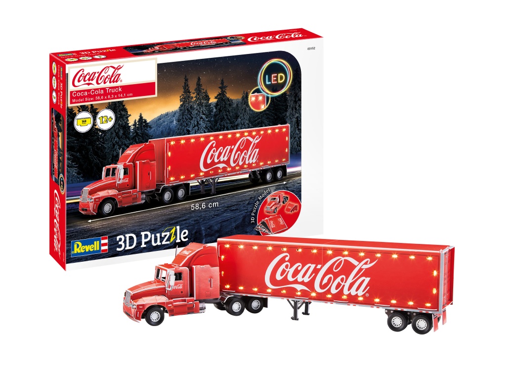 Revell 3D Puzzle Coca Col - Revell  Coca-Cola Truck - LED Edition
