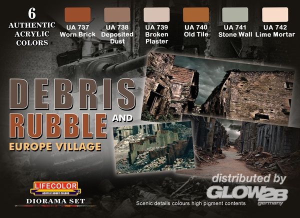 Debris and Rubble Europe Vill - Lifecolor  Debris and Rubble Europe Village
