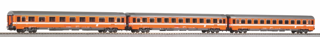 3er Set Schnellzugwg. Eurofim - 3er Set Schnellzugwagen Eurofima 1x 1. Klasse + 2x 2. Klasse FS IV