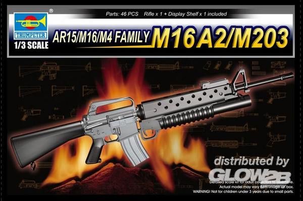 1/3 Small Arms: M16A - Trumpeter 1:3 AR15/M16/M4 FAMILY-M16A2/M203