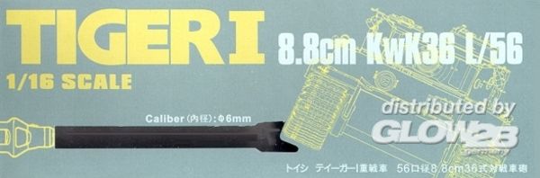 Tigeri 8.8cm KwK36 L/56 Calib - Hobby Fan 1:16 Tigeri 8.8cm KwK36 L/56 Caliber: 6mm