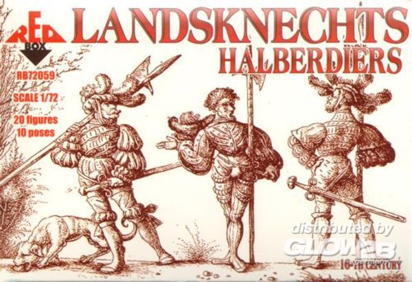 Landsknechts (Halberdiers),16 - Red Box 1:72 Landsknechts (Halberdiers),16th century