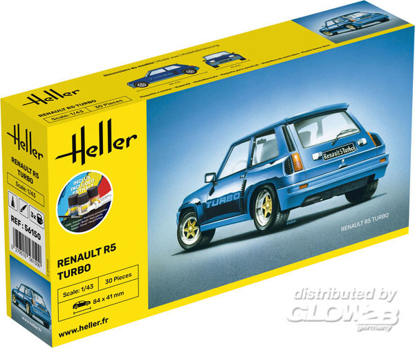 STARTER KIT Renault R5 Turbo - Heller 1:43 STARTER KIT Renault R5 Turbo