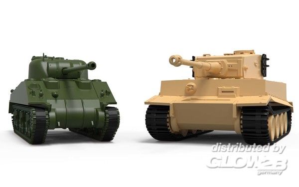 1/72 Classic Conflict Tiger 1 - Airfix 1:72 Classic Conflict Tiger 1 vs Sherman Firefly