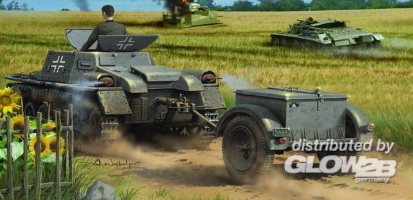 1/35 Munitionsschlepper auf P - Hobby Boss 1:35 Munitionsschlepper auf Panzerkampfwagen I Ausf A with Ammo Trailer