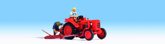 HO Traktor "Fahr" - mit Figuren
