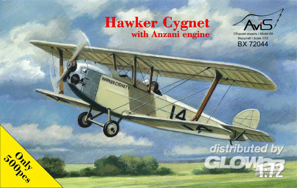 Hawker Cygnet with Anzani eng - Avis 1:72 Hawker Cygnet with Anzani engine