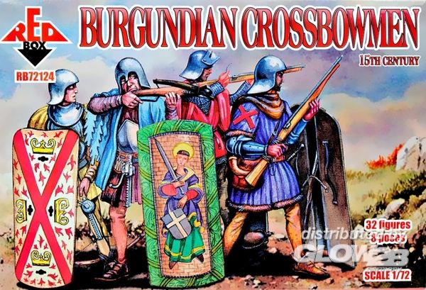 Burgundian crossbowmen, 15th - Red Box 1:72 Burgundian crossbowmen, 15th century