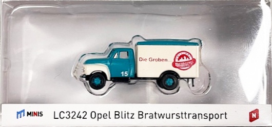 Opel Blitz Bratwursttransp. - Spur N "Bratwursttransport" - limitiertes Sondermodell