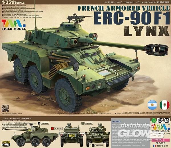 French Armored Vehicle ERC-90 - Tigermodel 1:35 French Armored Vehicle ERC-90F1 Lynx