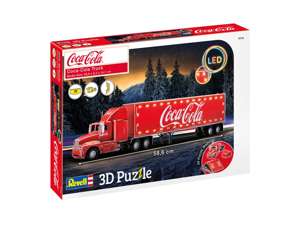 Revell 3D Puzzle Coca Col - Coca-Cola Truck - LED Edition
