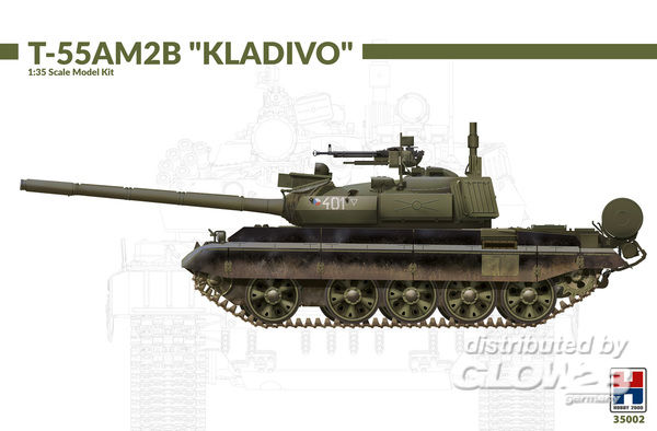 T-55AM2B "Kladivo" (w/bonus 4 - Hobby 2000 1:35 T-55AM2B Kladivo (w/bonus 4 painting and marking)