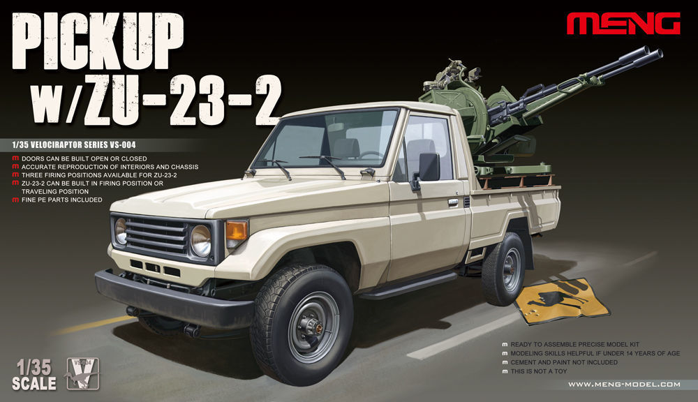 Pickup w/ZU-23-2 - MENG-Model 1:35 Pickup w/ZU-23-2
