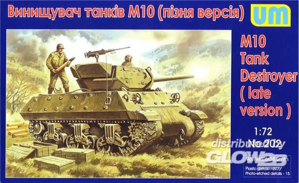 M10 tank destroyer, late - Unimodels 1:72 M10 tank destroyer, late