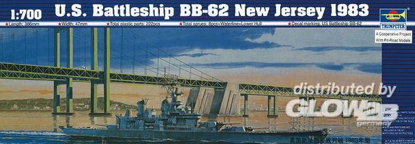 1/700 U.S. Battlesh. - Trumpeter 1:700 Schlachtschiff USS New Jersey BB-62 1983
