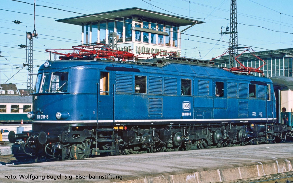 N-E-Lok BR 118 DB blau IV + D - N-E-Lok BR 118 DB blau IV + DSS Next18