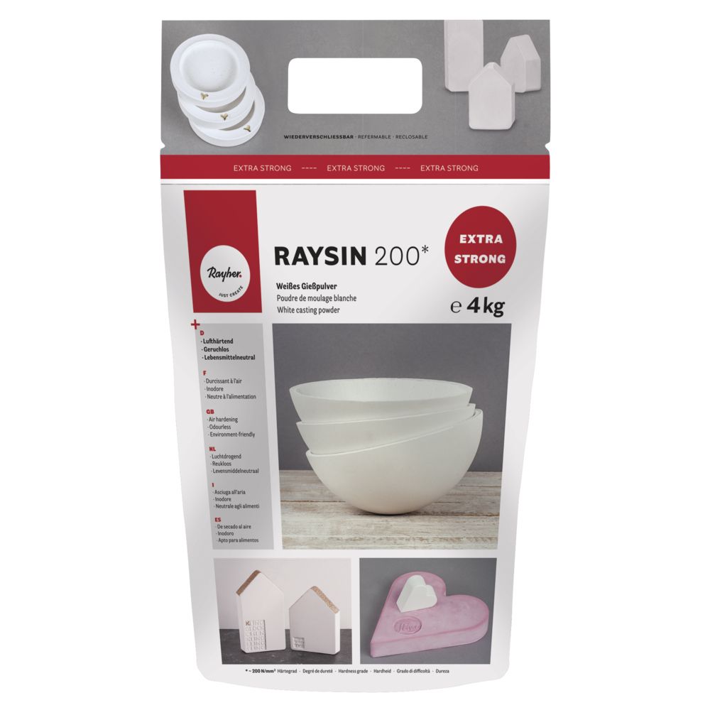 Gießpulver Raysin 200, weiß - 4 kg Beutel