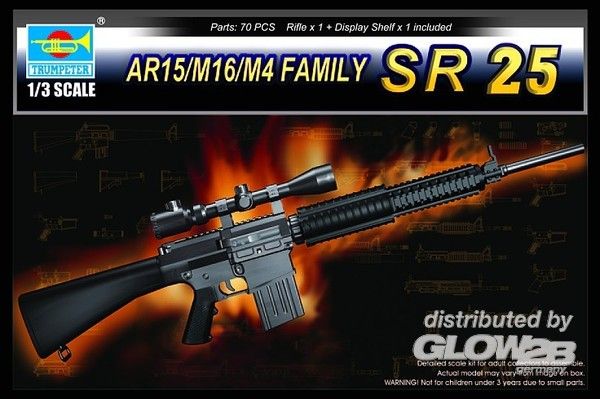 1/3 Small Arms: SR 25 - Trumpeter 1:3 AR15/M16/M4 FAMILY-SR25