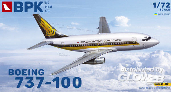 Boeing 737-100 Singapore Airl - Big Planes Kits 1:72 Boeing 737-100 Singapore Airlines