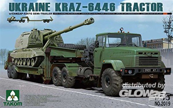 1/35 KrAZ-6446 Tractor w/ChMZ - Takom 1:35 UKRAINE KRAZ-6446 TRACTOR