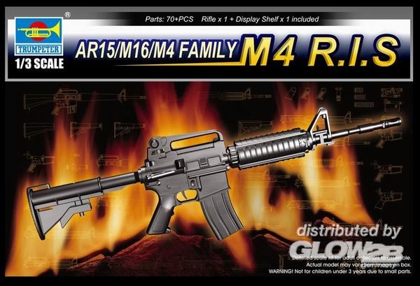 1/3 Small Arms:AR15/M16/M4 Fa - Trumpeter 1:3 AR15/M16/M4 Family-M4 R.I.S.
