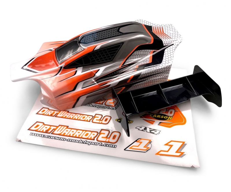 X10EB Dirtwarr.Sport Karosser - 1:10 Karosserie-Set Dirt Warrior Sport