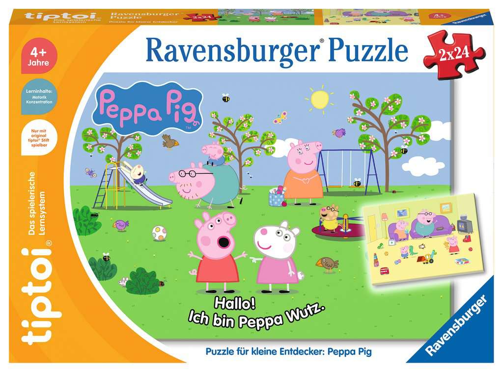 PfkE Peppa Pig             2x - tiptoi® Puzzle für kleine Entdecker: Peppa Pig