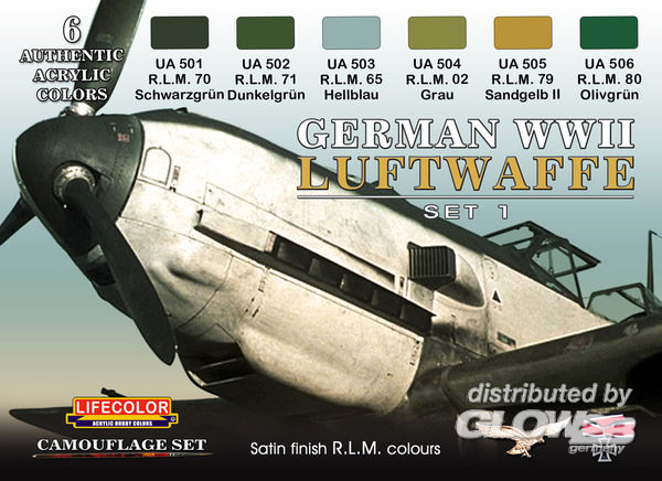 German Luftwaffe set 1 - Lifecolor  German Luftwaffe set 1