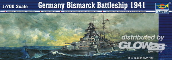 Bismarck 1941 - Trumpeter 1:700 Schlachtschiff Bismarck 1941