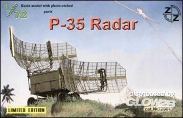 P-35 Soviet radar, resin/pe - ZZ Modell 1:72 P-35 Soviet radar, resin/pe