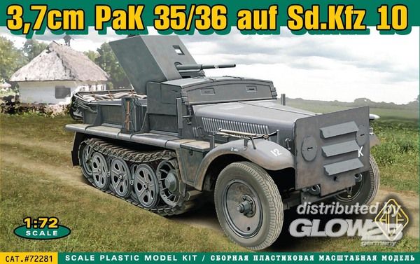 37 mm PaK 35/36 auf Sd.Kfz 10 - ACE 1:72 37 mm PaK 35/36 auf Sd.Kfz 10