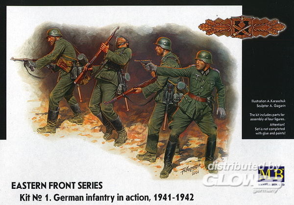 German Infantry in action 194 - Master Box Ltd. 1:35 German Infantry in action 1941-1942 Eastern Front Series Kit No. 1
