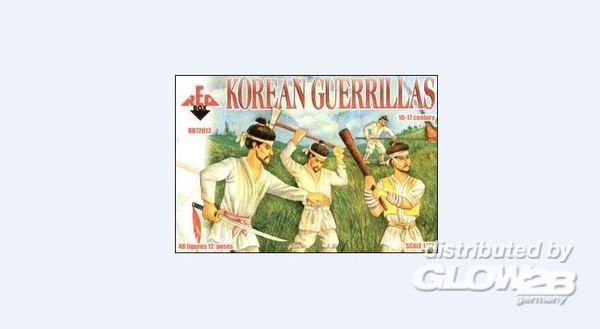 Korean Guerrillas, 16.-17. ce - Red Box 1:72 Korean Guerrillas, 16.-17. century