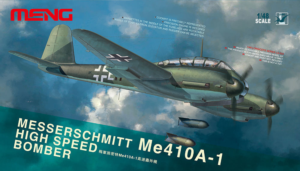 1:48Me-410A-1High Speed Bombe - MENG-Model 1:48 Messerschmitt Me-410A-1 High Speed Bombe