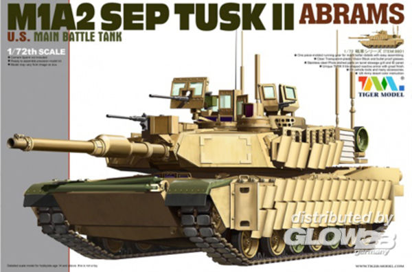 M1A2 SEP TUSK II ABRAM - Tigermodel 1:72 M1A2 SEP TUSK II ABRAM