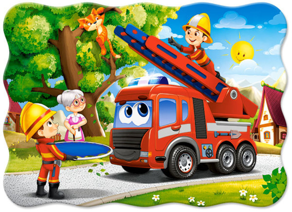 Firefighters to the Rescue, P - Castorland  Firefighters to the Rescue, Puzzle 30 Teile