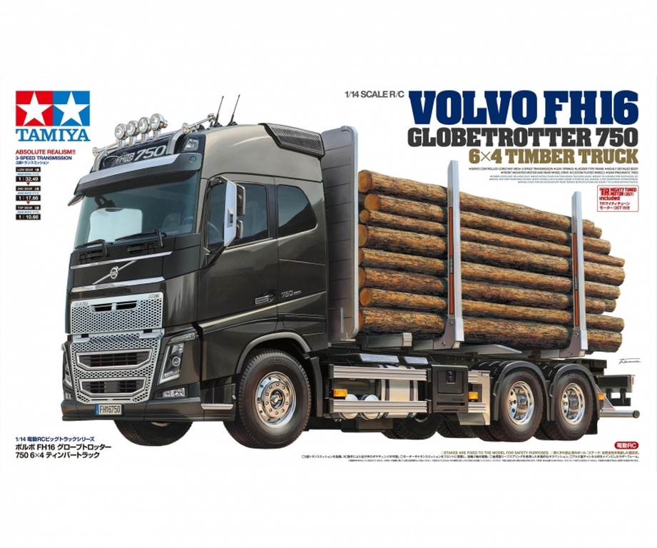 1:14 Volvo FH16 Globetrotter - 1:14 RC Volvo FH16 Holztransporter