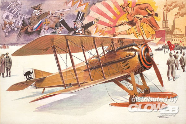 Spad VII c.1 with Russian ski - Roden 1:32 Spad VII c.1 with Russian skies
