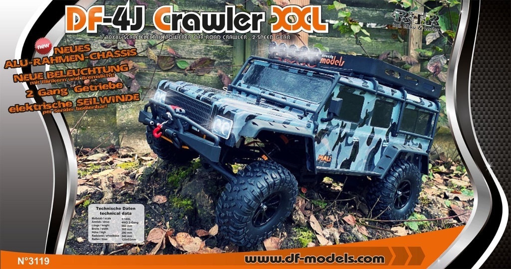 DF-4J Crawler XXL Special Ed. - DF-4J XXL Crawler –2023 Edition - CAMO - RTR | No.3119