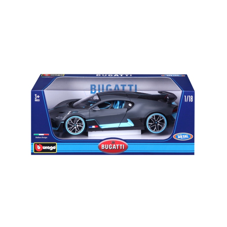 BB 1:18 Bugatti Divo - Bburago 1:18 Bugatti DIVO, grau