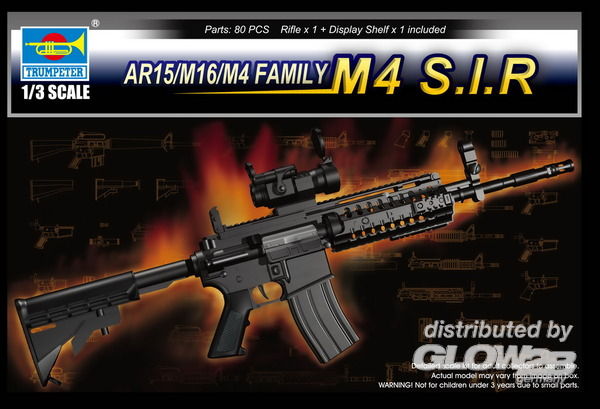 1/3 Small Arms: AR15/M16/M4 F - Trumpeter 1:3 AR15/M16/M4 Family-M4 S.I.R.