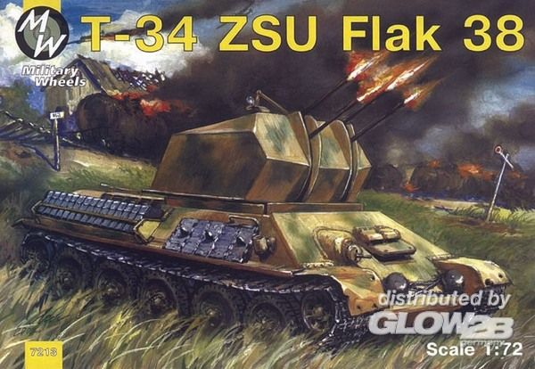 T-34 Flak 38 - Military Wheels 1:72 T-34 Flak 38