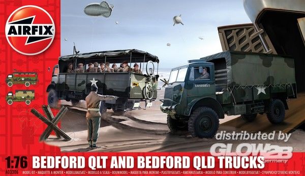 Bedford QLD/QLT Trucks - Airfix 1:76 Bedford QLD/QLT Trucks