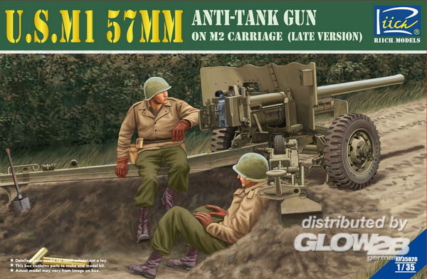 U.S.M1 57mm Anti-tank Gun on - Riich Models 1:35 U.S.M1 57mm Anti-tank Gun on M2 carriage Late Version