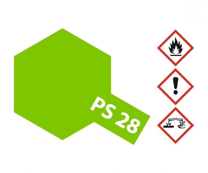 PS 28 NEON-GRÜN - PS-28 Neon grün Polycarbonat 100ml