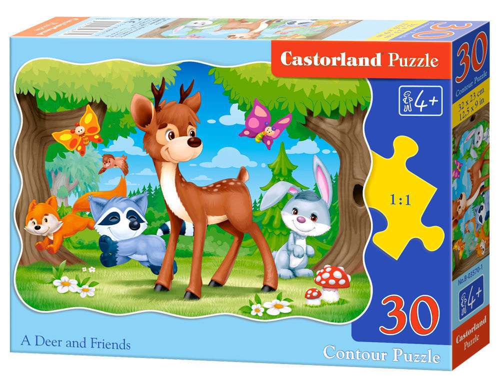 A Deer and Friends, Puzzle 30 - Castorland  A Deer and Friends, Puzzle 30 Teile