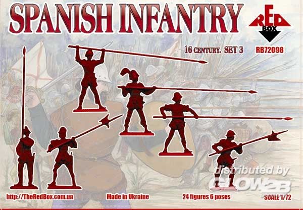 Spanish infantry(Pike),16th c - Red Box 1:72 Spanish infantry(Pike),16th century,set3